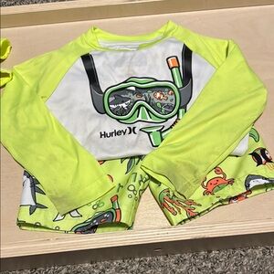 Hurley Kids Swim Set - Neon Yellow